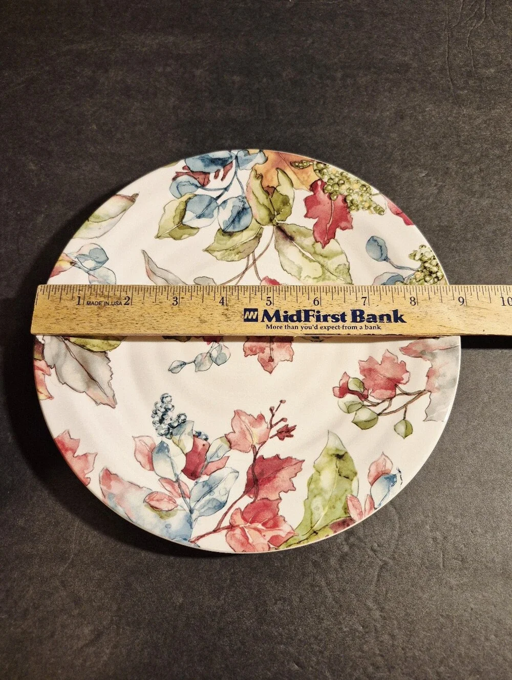 Pier 1 Imports Waterbury Leaves Salad Ironstone Plate NWT